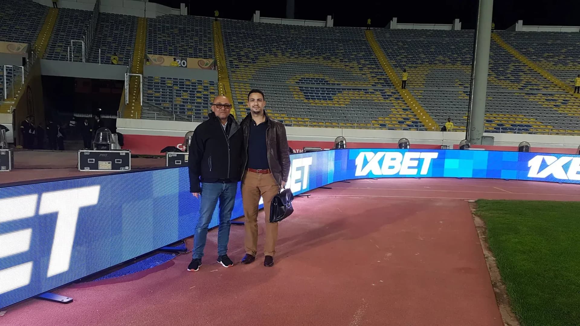Bords de terrain LED dans un stade au Maroc