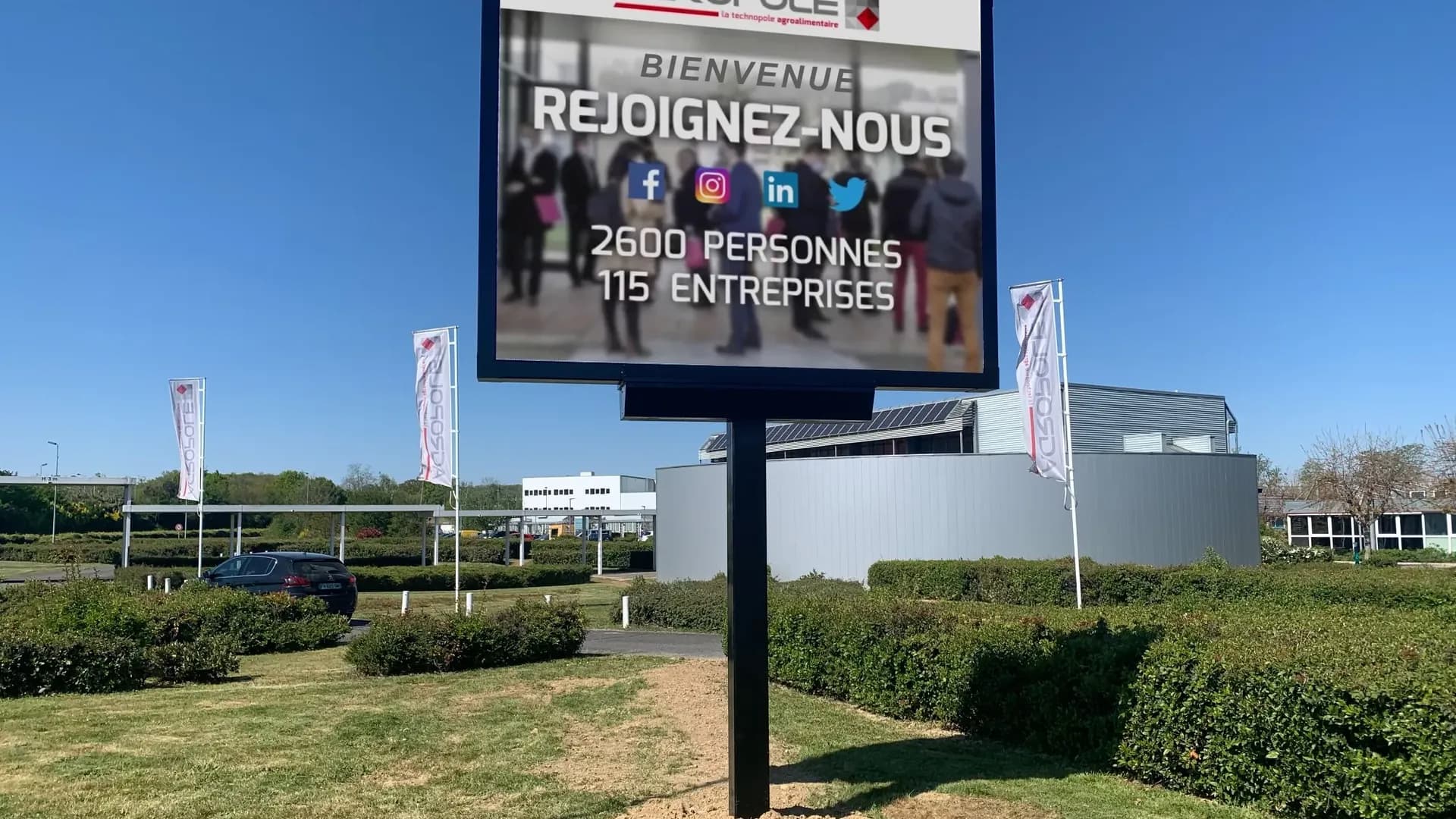 Écran LED extérieur de l’Agropole d’Agen