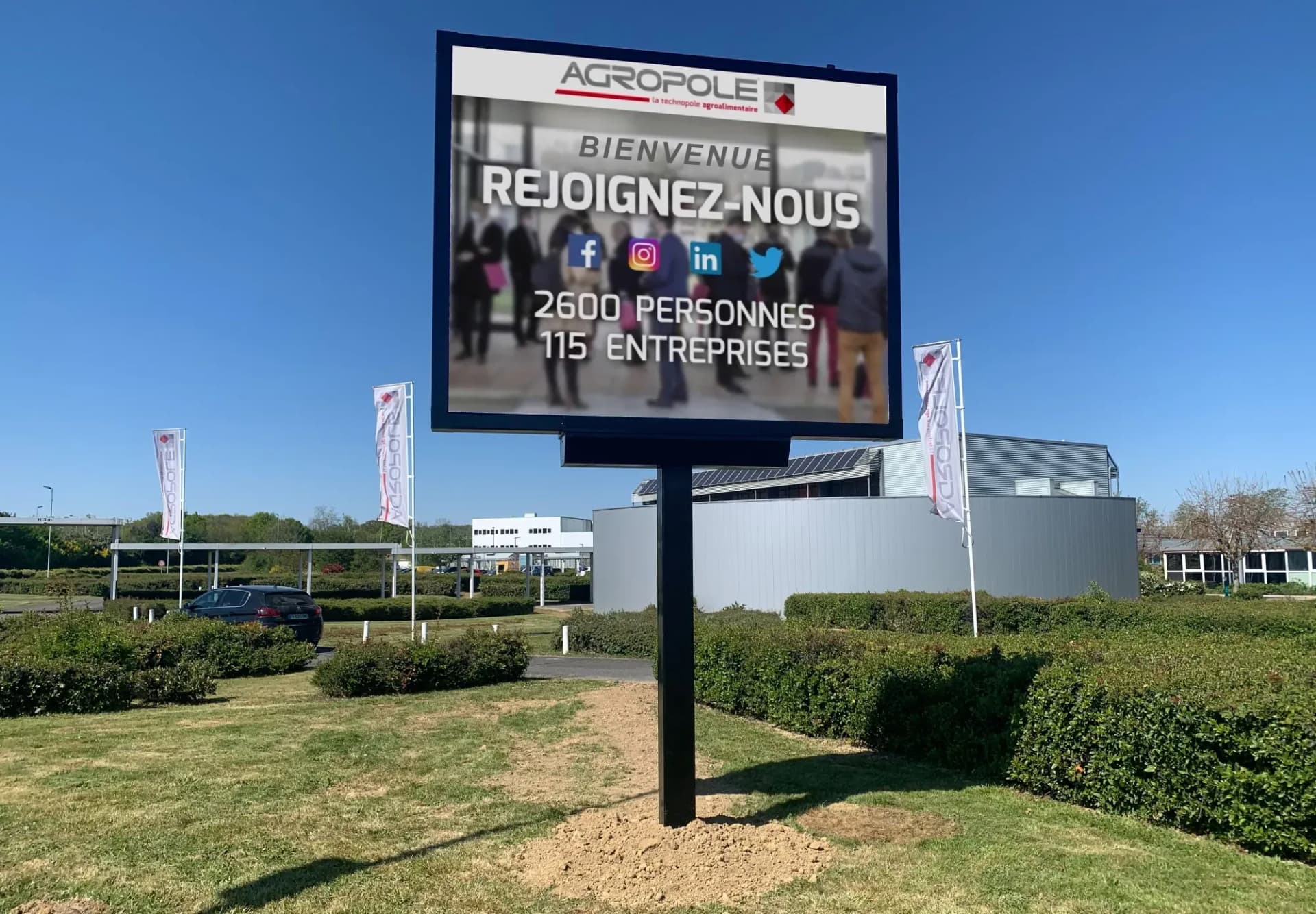 Écran LED extérieur de l’Agropole d’Agen