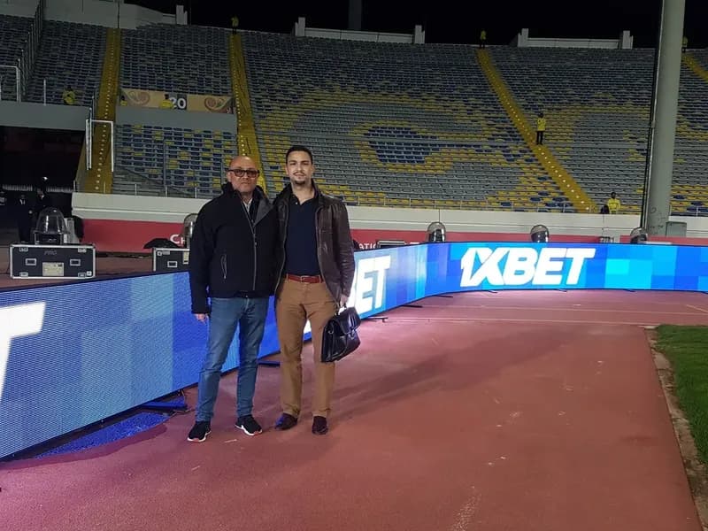 Bords de terrain LED dans un stade au Maroc