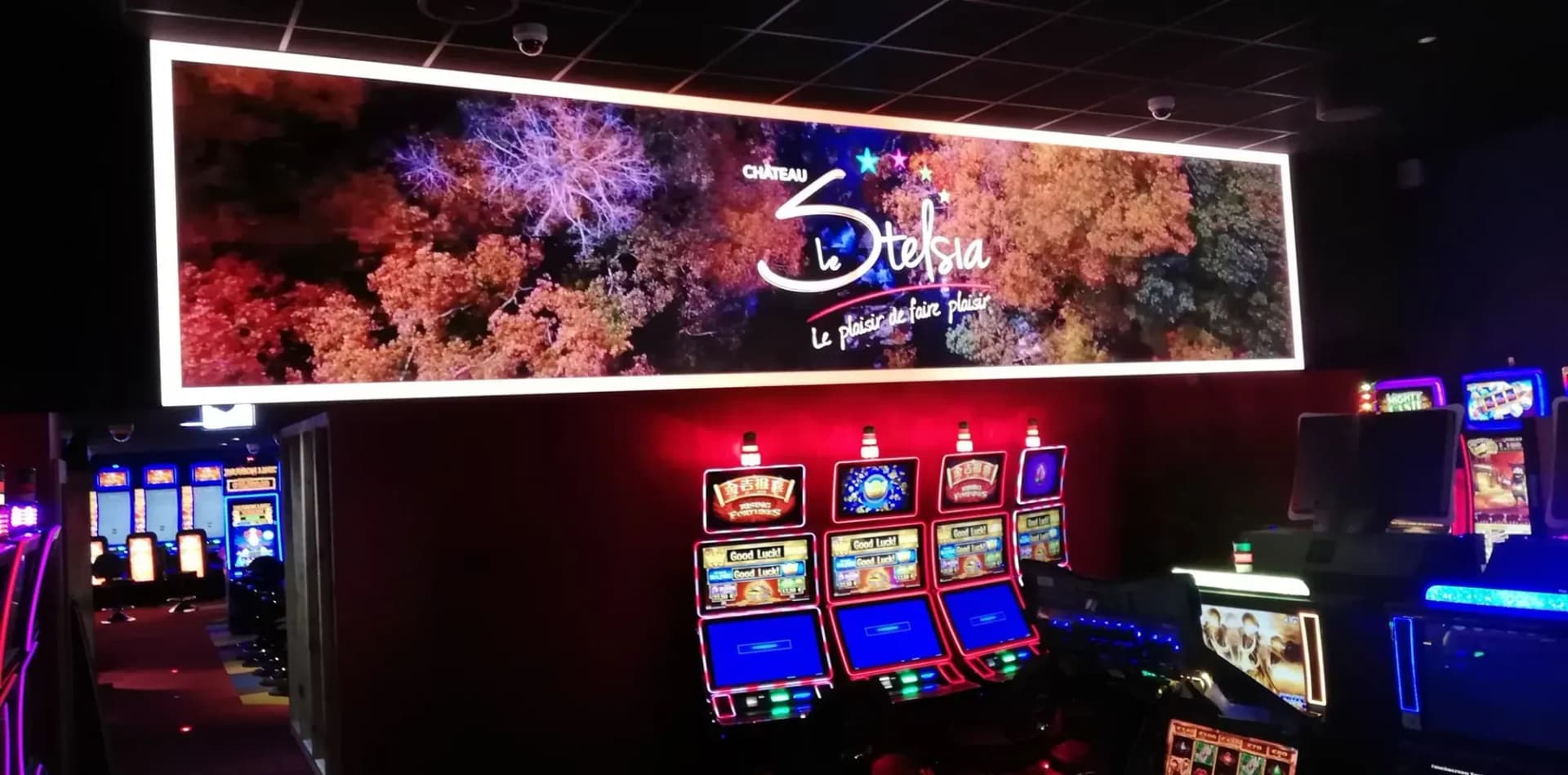 Écran LED au casino Stelsia