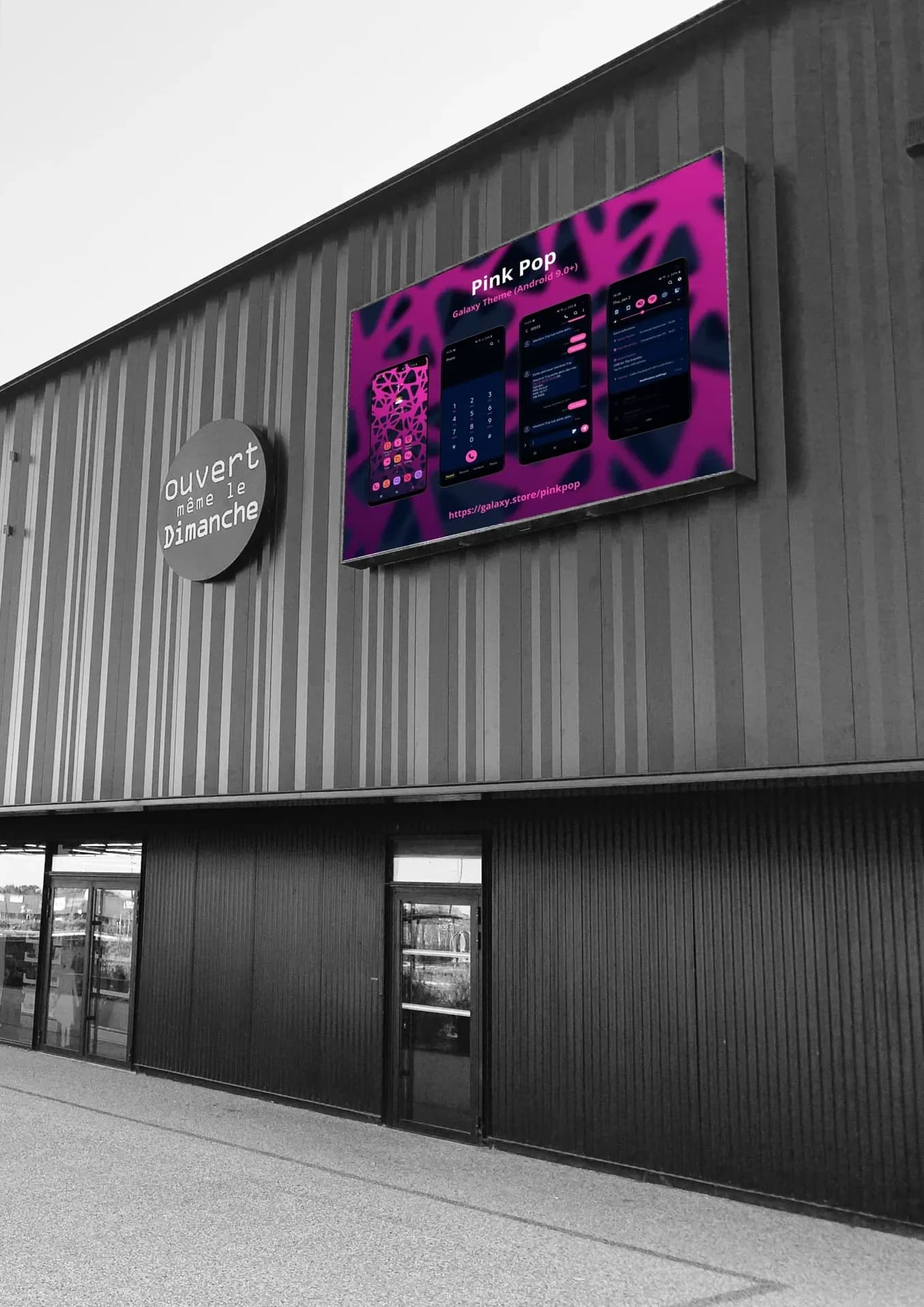 Écran LED WALL+ en façade